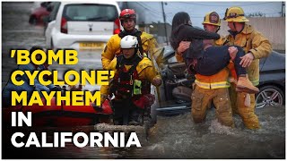 ‘Bomb Cyclone’ In California Live  Powerful Atmospheric River Threatens California What That Means [upl. by Chinua]