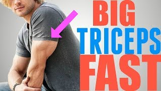 3 Exercises to Get Big MUSCULAR Triceps FAST [upl. by Ohce]