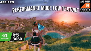 RTX 3060  Ryzen 9 5900x  Fortnite Chapter 5  Performance Mode  Low Texture  Benchmark 2024 [upl. by Ecinhoj]