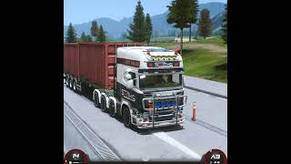 Parking truck in ship in truckers of Europe 3 gaming gameplay games [upl. by Rajewski]