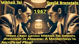 When Chess Genius Mikhail Tal Defeats Bronstein in Moscow A Masterclass in Sacrificial Play 1967 [upl. by Ceil]