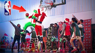 NBA Player Disguised As THE GRINCH vs STREETBALL HOOPERS [upl. by Aniala615]