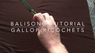 Balisong Tutorial  Gallop Ricochets [upl. by Arodal]