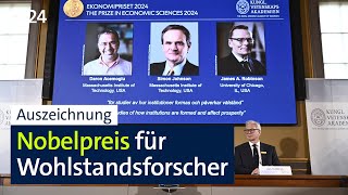 Auszeichnung Nobelpreis für Wohlstandsforscher  BR24 [upl. by Heck]