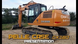 Pelle CASE CX180D Présentation des commandes [upl. by Lavine342]