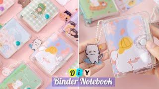 DIY 6 Ring Binder Mini Notebook  How to Make a Cute Binder Notebook at Home [upl. by Hearsh]