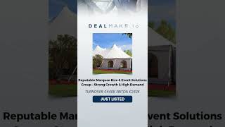 Reputable Marquee Hire Event Solutions Group Strong Growth High Demand shorts [upl. by Nale]