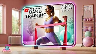 Resistance Band Training with Zesty Changes exercise band [upl. by Elyk]