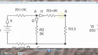 CIRCUITO MIXTO DE RESISTENCIAS EN CORRIENTE CONTINUA 1 [upl. by Alimhaj]