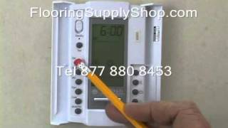 SunTouch FloorStat 500650 Programing 120 Volt [upl. by Waldman]