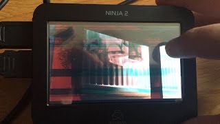 Atomos Ninja 2 weird banding issue in display [upl. by Namrej]