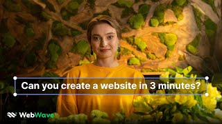 What can you do in 3 minutes Website with WebWave AI part 1 [upl. by Oremoh363]