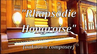 Super Violon orchestrion playerpiano by Pierre Eich plays quotRhapsodie Hongroisequot Op43 Miska Hauser [upl. by Nelram]