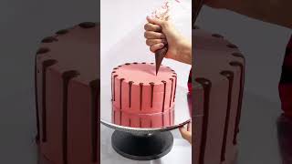 Chocolate dripping Cake decorationcake shortsfeed cakedesign trending ytshorts shorts cakeart [upl. by Anaicilef]