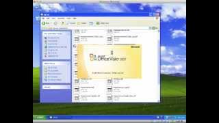 Microsoft Visio 2007 Installation [upl. by Eirffej159]