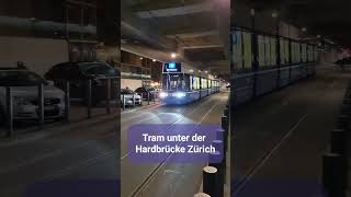 Flexity Tramsichtung unter der Hardbrücke Stadt Zürich Schweiz 2023  shorts [upl. by Louisette]