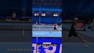 🔊 The sound 👌 Practice point between Jannik Sinner and Taylor Fritz at the ATP Finals tennis [upl. by Hollinger]