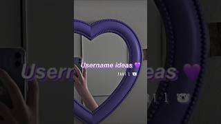 Username ideas 💜 asthetic user name short [upl. by Fernanda]