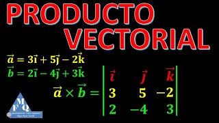 Producto vectorial de dos vectores o producto cruz ejercicios resueltos y explicados facil paso a pa [upl. by Anilasor429]