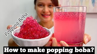 Super Easy POPPING BOBA Recipe [upl. by Fairleigh]