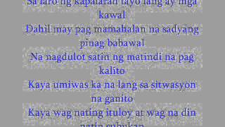 Bawal  Hambog Ng SagproLive version Instumental lyrics [upl. by Nevsa]