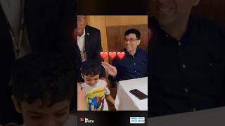 Cutest 3 year old Anish meets Vishy Anand ❤️ vishyanand chess [upl. by Aikaj]