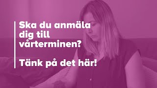 TIPS TILL DIG SOM SKA ANSÖKA TILL UNIVERSITETET [upl. by Gussie]