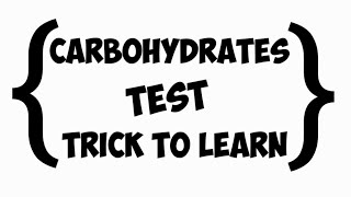 TRICK to learn test for carbohydrates [upl. by Lattonia]