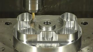 CNC Milling with NIKKEN Rotary Table Incredibly Accurate Extremely Perfect [upl. by Nassi77]