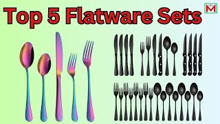 Top 5 Best Flatware Sets  Best Cutlery Silverware Sets 2024 [upl. by Nahtanoj966]