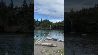 Kayakers and Falls Baxters Harbour Nova Scotia [upl. by Aihsas]