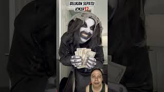 BELIKAN SEPATU JOKER⁉️ halloween clown funny clowny comedy prank pennywise marshmallow [upl. by Karla]