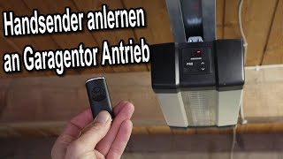 Hörmann Handsender  Fernbedienung neu anlernen an Hörmann Garagentor Antrieb [upl. by Hgielar]