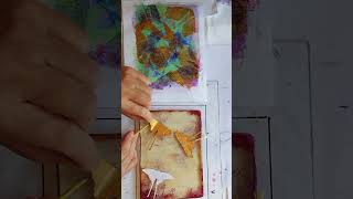 Gelli Plate Printing  Paper Mask Moths with Janette [upl. by Aneehs236]