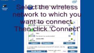 Wireless Assistance Intel PROSet [upl. by Eednim]