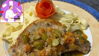 Recette Facile de Côte de Porc Sauce Charcutière [upl. by Feld]