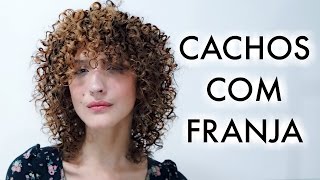 CABELO CACHEADO COM FRANJA Como Finalizar Modelar e Secar  Karina Viega [upl. by Beane]