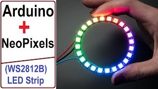 NeoPixel RGB LED Strip WS2812B for Rainbow Color Control with Arduino [upl. by Monsour222]