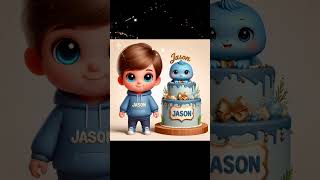 Funny Happy Birthday Jason Song happy birthday song for kids [upl. by Lemhaj]