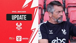 💬 quotRIGHT DIRECTIONquot  25 Jul 24  Phil Brown Preseason Update [upl. by Jevon]