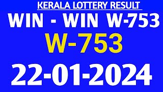 kerala win win lottery result today w753 today [upl. by Kapeed76]