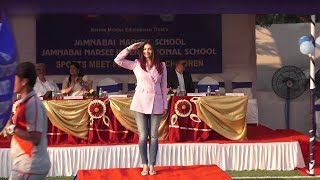 Aishwarya Rai In Aaradhya Bachchans School On Sports Day [upl. by Anelet]