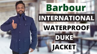 Barbour International Waterproof Duke Jacket Review  Barbour Waterproof Jackets [upl. by Pinette]