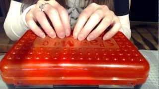 ASMR TappingScratching Plastic Box and Marker Sounds [upl. by Gnouhp]