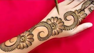 mehandi design lagana sikhe Dulhan Mehandi shaadi Mein Mehandi lagana sikhana [upl. by Lowney]