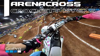 GoPro Crockett Myers  Guthrie Arenacross Heat Race [upl. by Ylhsa]