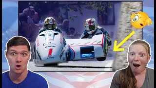 This Is Intense Sidecar Racing Isle of Man TT Racing  Americans React [upl. by Ellimahs798]