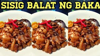 SISIG BALAT NG BAKA RECIPES KAPAMPANGAN STYLE [upl. by Cadel]