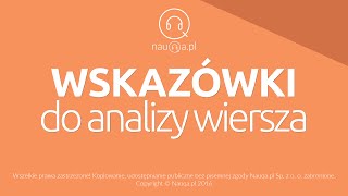 JAK ANALIZOWAĆ WIERSZE  wskazówki – streszczenie i opracowanie lektury  nauqa [upl. by Giustino]