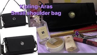 Kipling Aras unboxing and bag reviewSmall shoulder bag  Life of Faye [upl. by Fulmis]